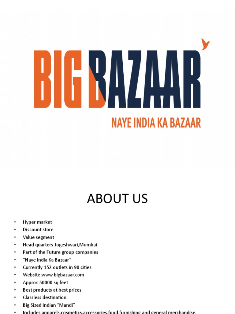 Big Bazaar | PDF | Pricing | Retail