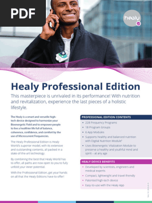 Healy レゾナンスエディション、健康管理 Healy レゾナンスエディション、健康管理 Healy専用 サポートページ