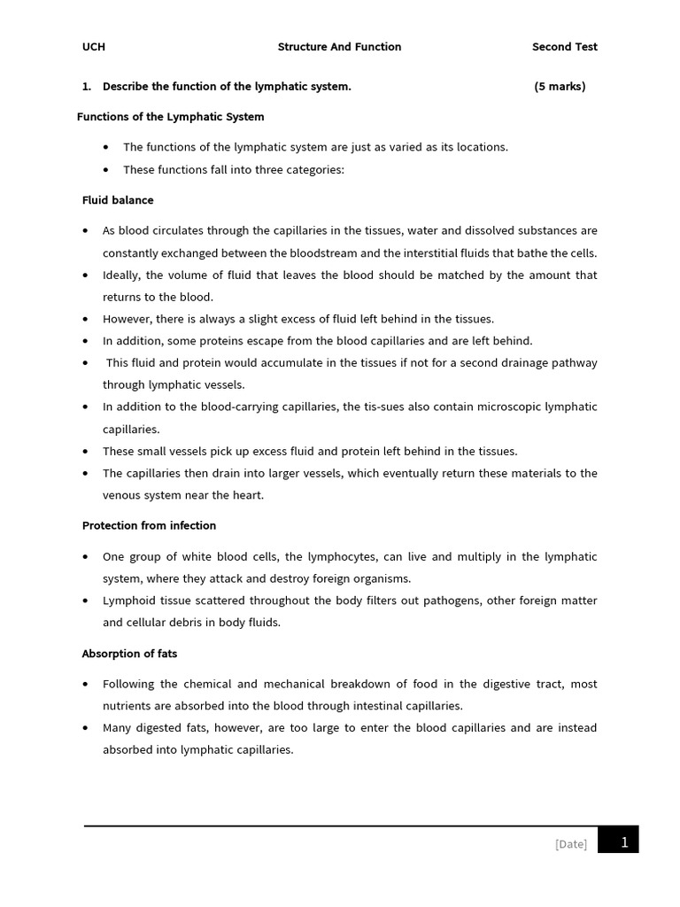 Lymphatic System and Heart Functions | PDF | Heart Valve | Diastole