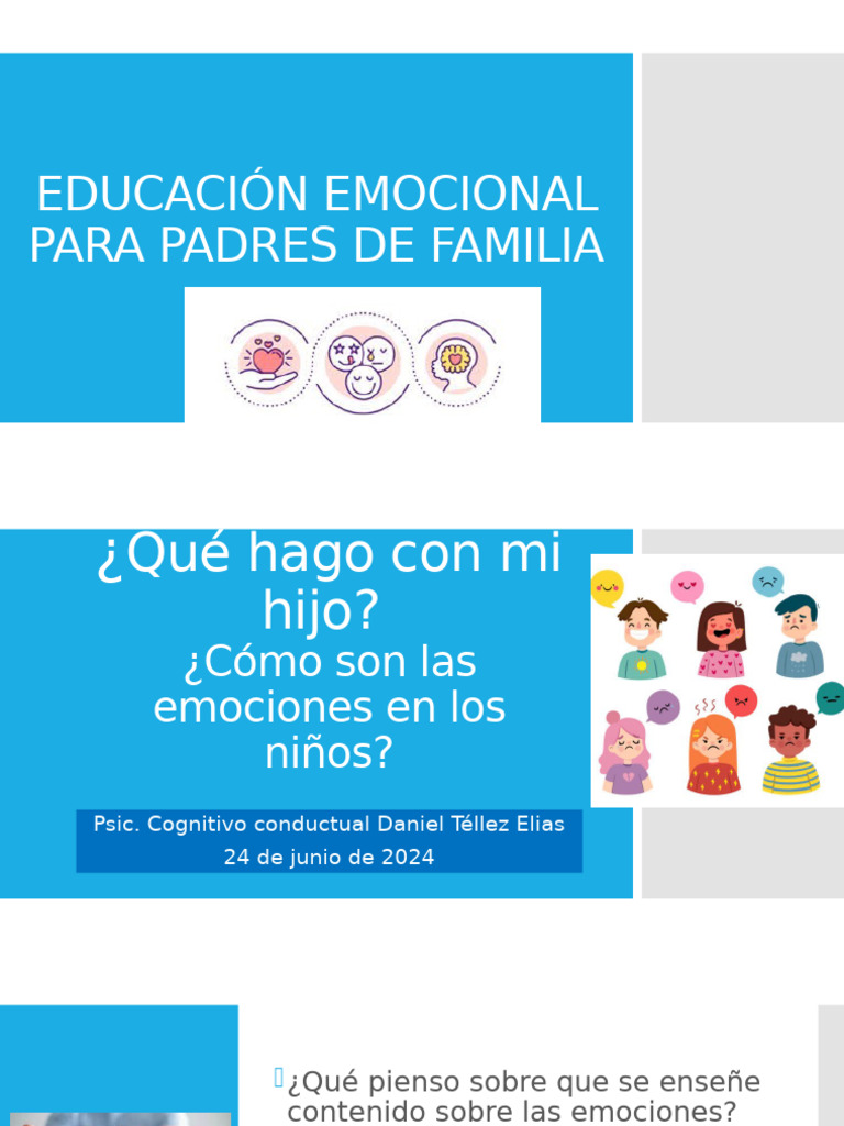 Educación Emocional para Padres | PDF | Las emociones | Corteza cerebral