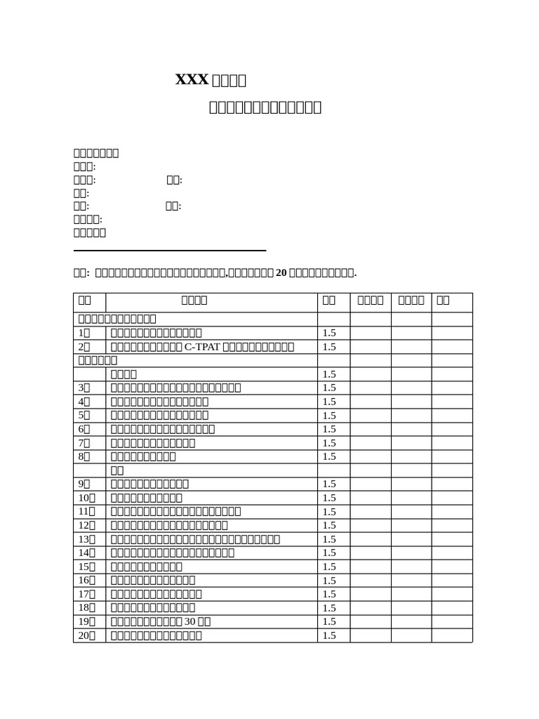 Contractor Risk Assessment | PDF
