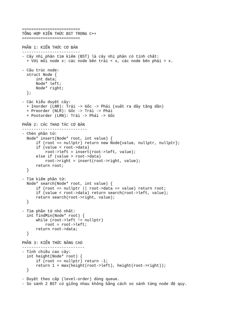 BST CPP Tong Hop | PDF