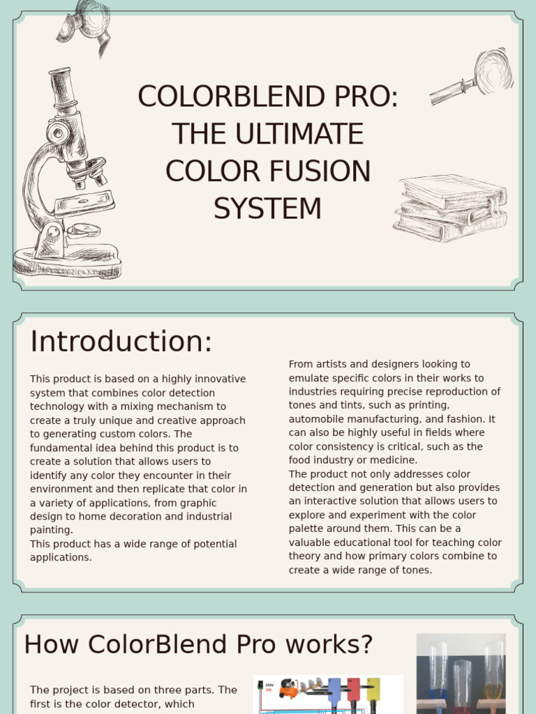 ColorBlend Pro The Ultimate Color Fusion System | PDF