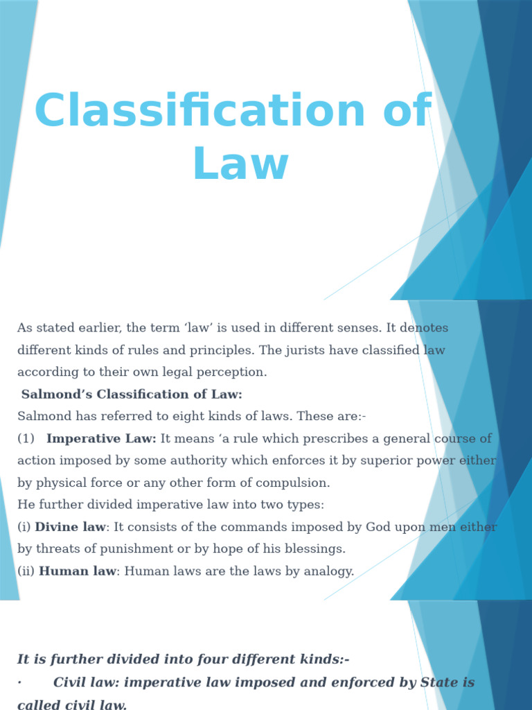 Holland's Law Classification Explained | PDF | International Law | Sharia