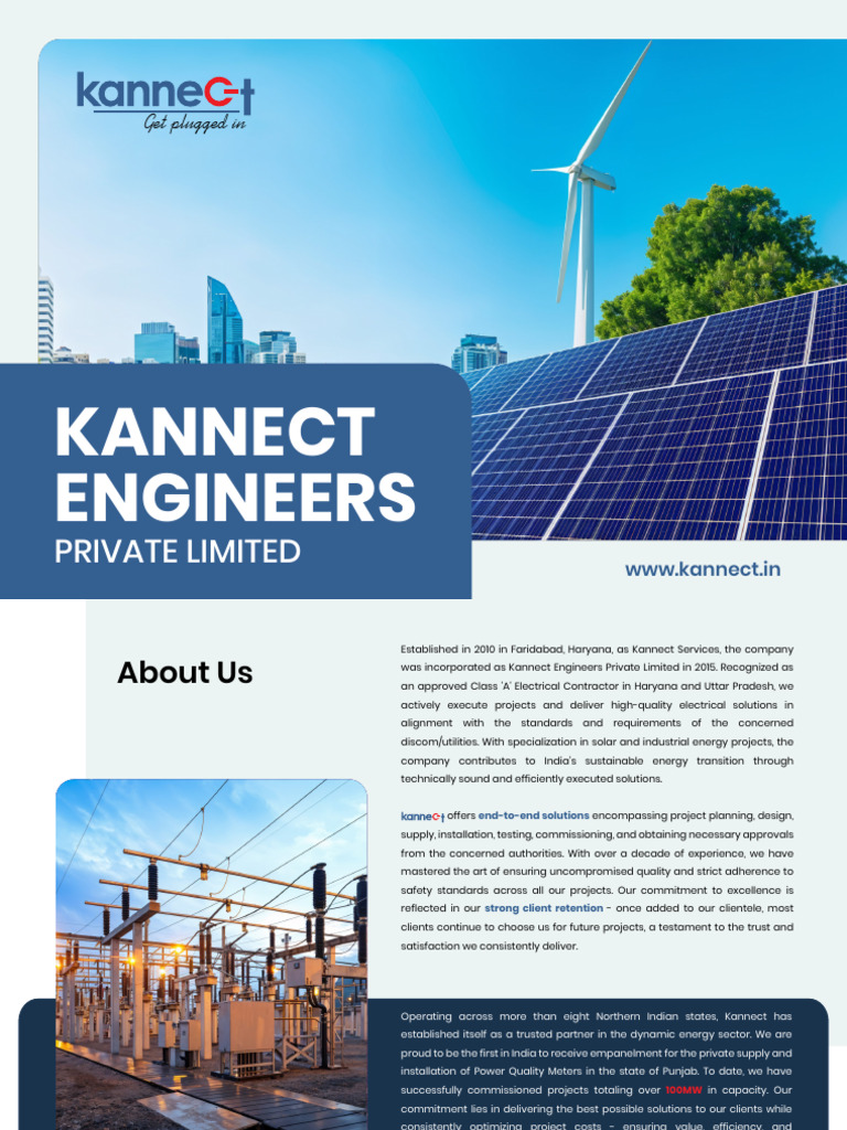 Kannect Engineers: Energy Solutions Expert | PDF | Electrical ...