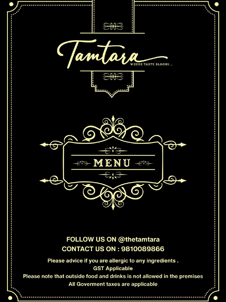 Tamtara Menu | PDF