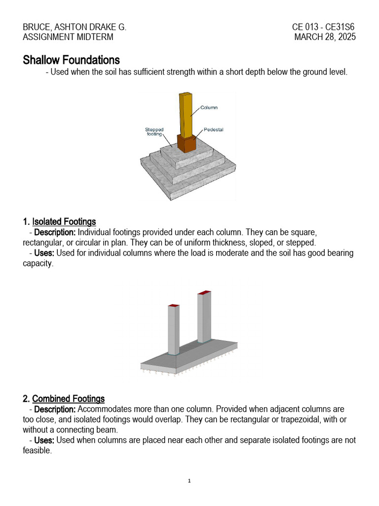 Footing | PDF | Deep Foundation | Foundation (Engineering), image size:768x1024