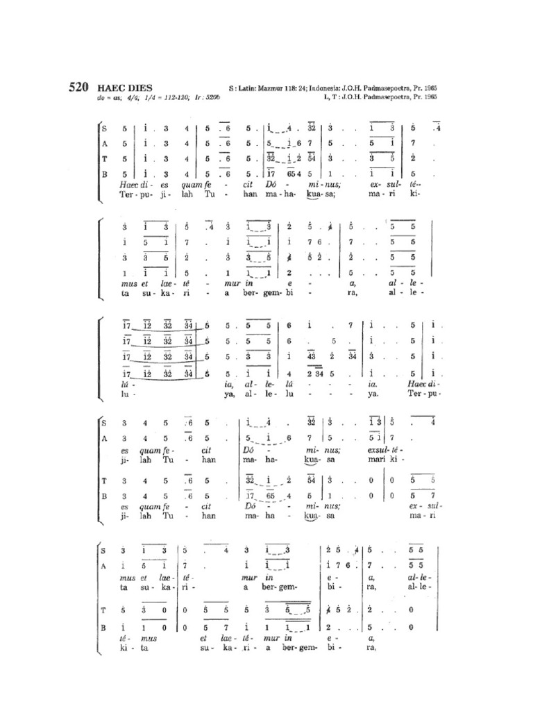 PS 520 Haec Dies | PDF