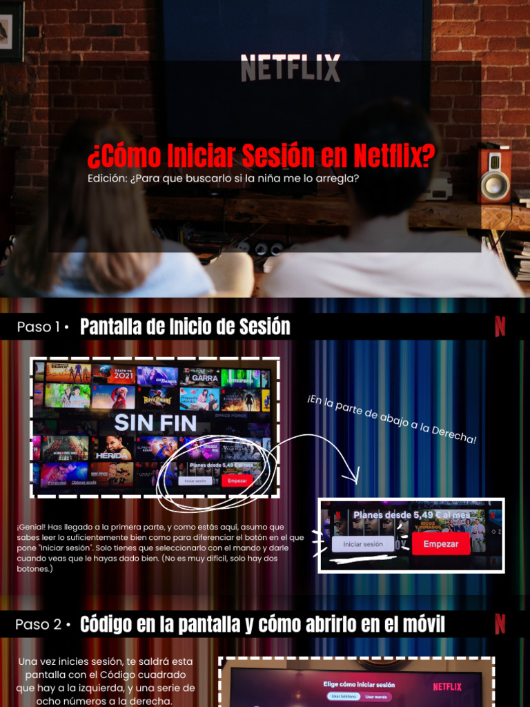 Cómo Iniciar Sesión en Netflix Fácilmente | PDF
