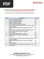 First Aid Box Contents per Factories Act | PDF
