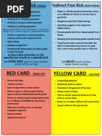 Offense Codes for Red & Yellow Cards | PDF | Ball Games | Football Codes