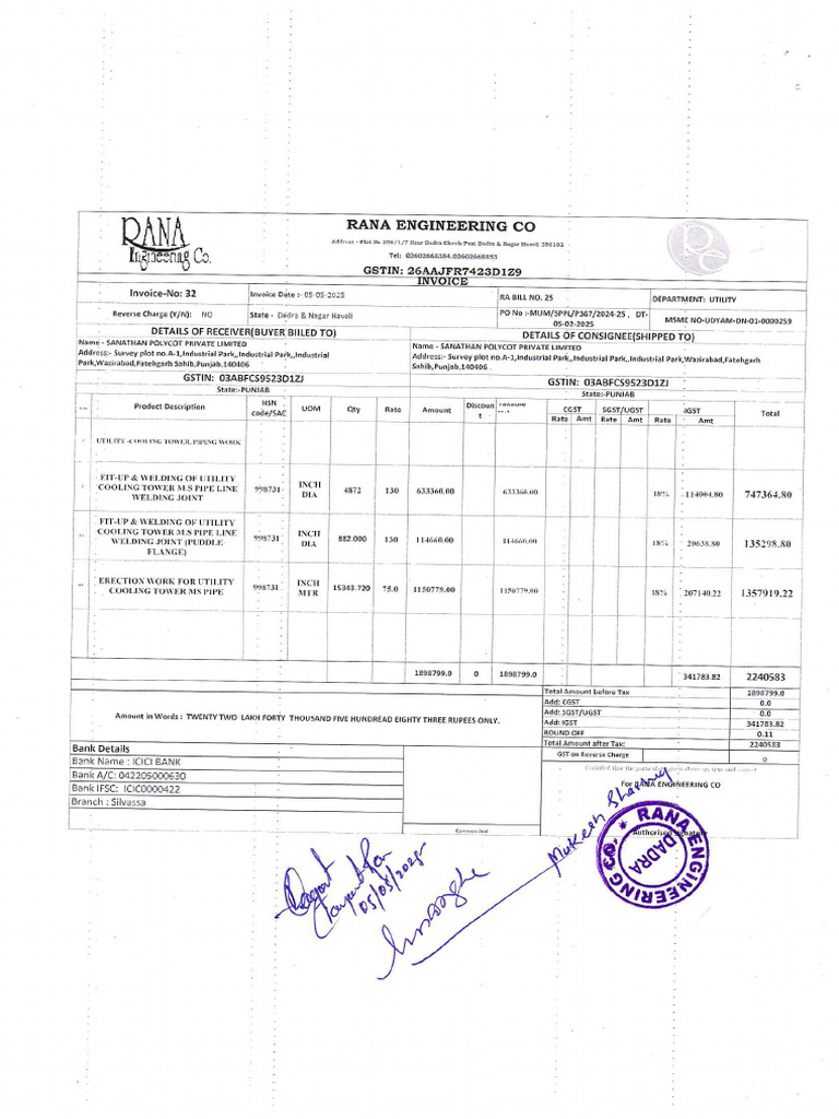 Rana Eng Co | PDF