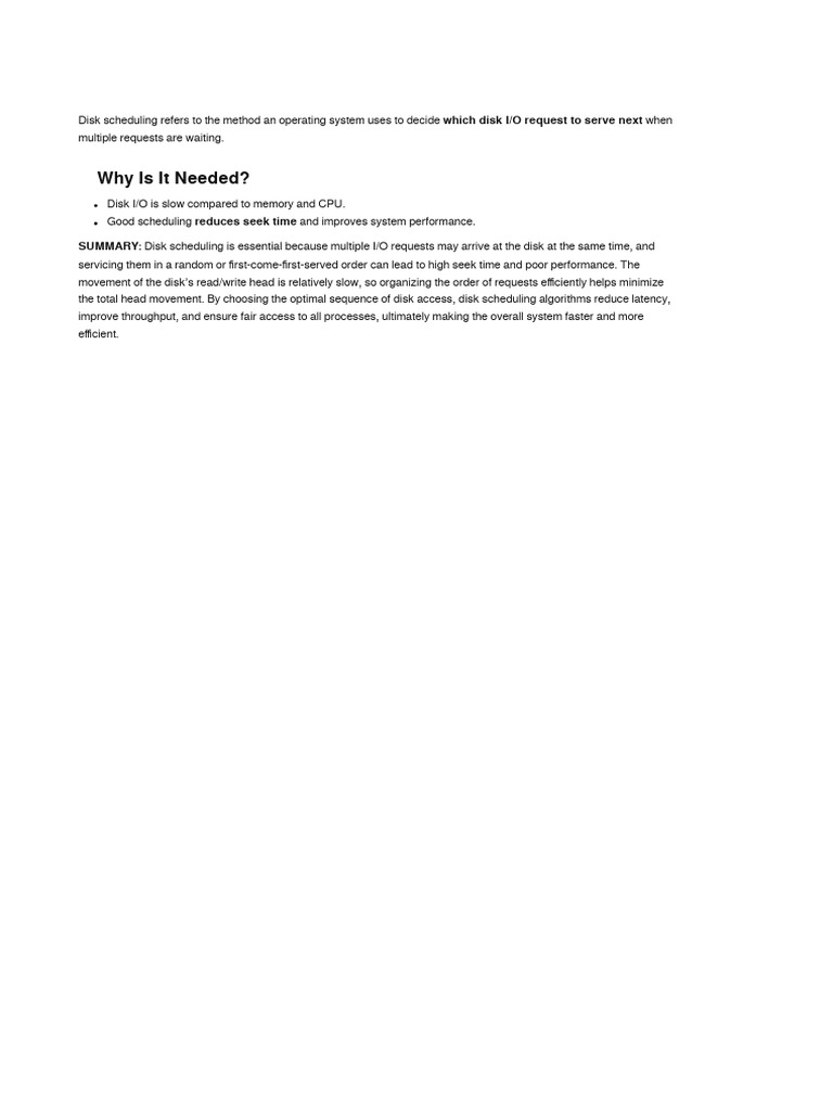 Disk Scheduling Algorithm - 0a154a97 5489 4842 A055 E60d1403fcec | PDF