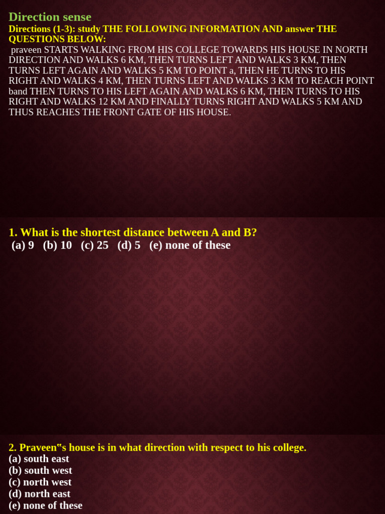Directional Distance and Navigation Problems | PDF