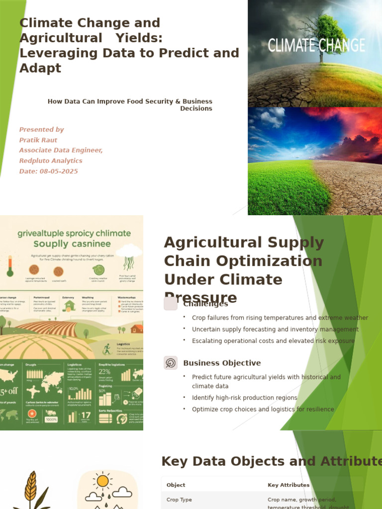 Climate Change and Agricultural Yields | PDF | Data Warehouse | Computing