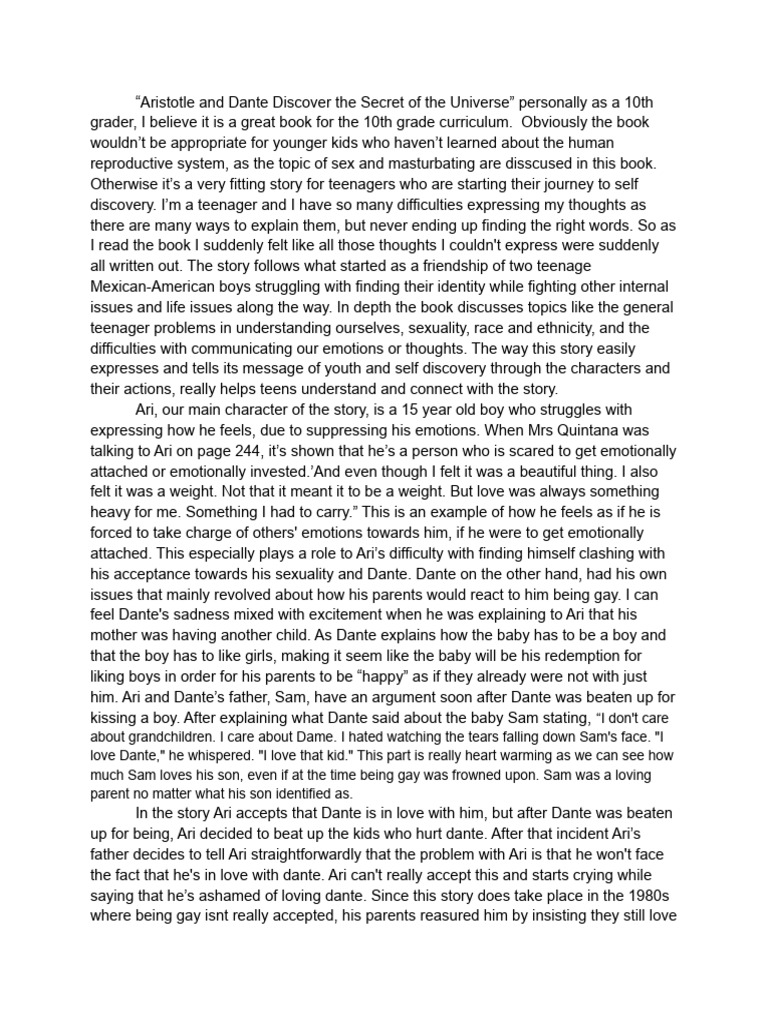 Final Essay | PDF | Adolescence | Love