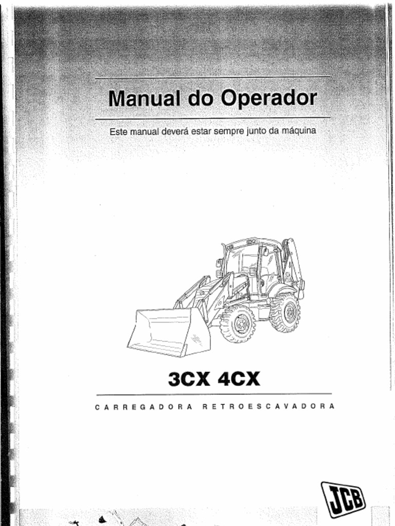JCB 3CX-4CX Manual Operador PT | PDF