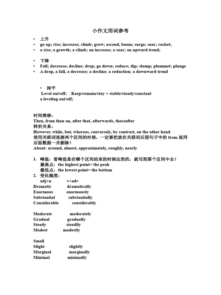 IELTS Writing Vocabulary Guide | PDF | Economies