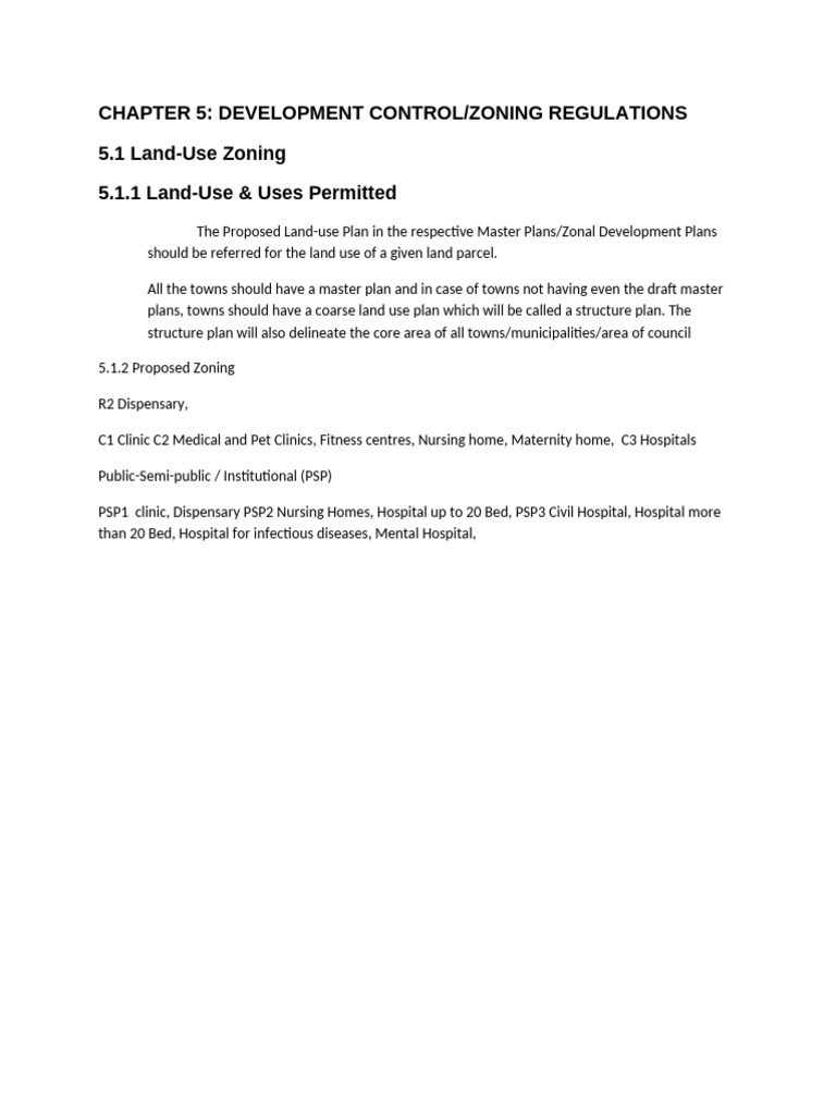 Zoning Regulations for Land Use Planning | PDF