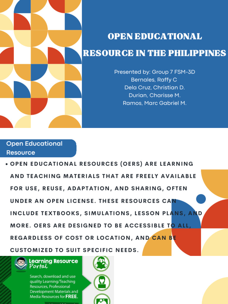 DepEd Open Educational Resources Overview | PDF