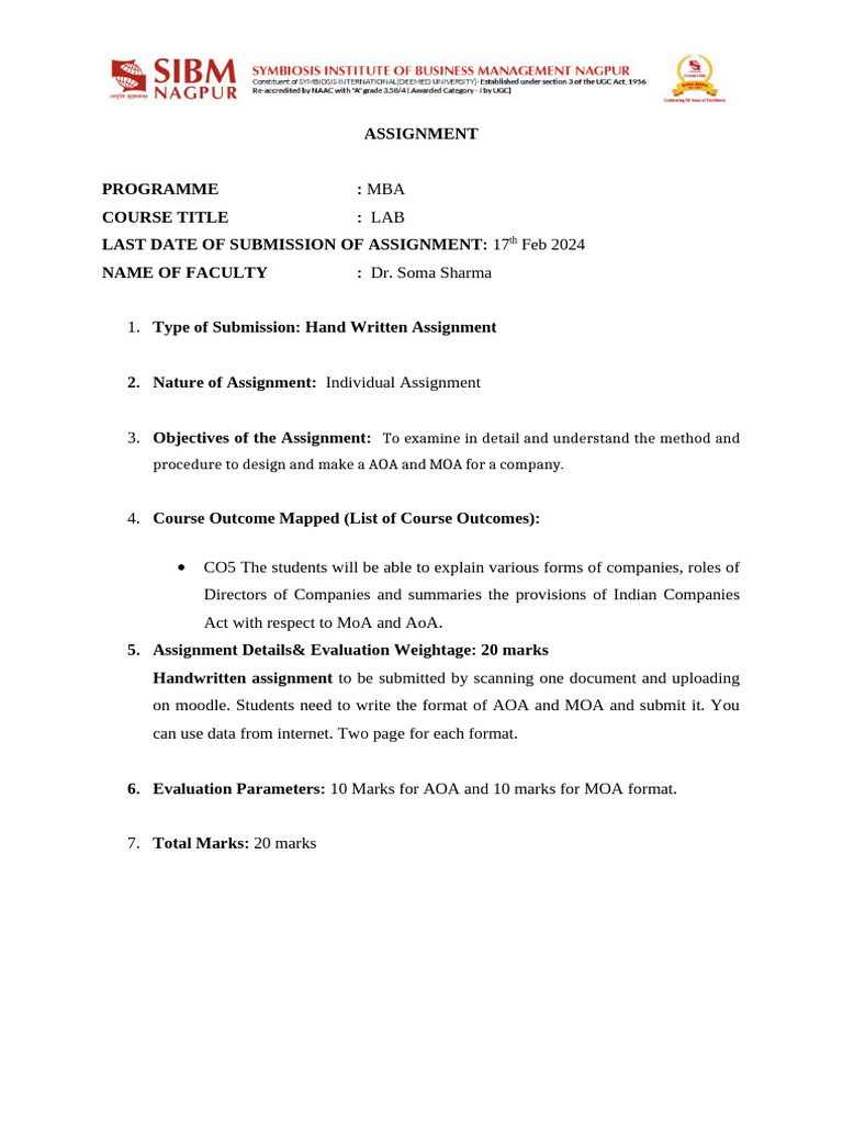 LAB Assignment Sem II 2024 | PDF