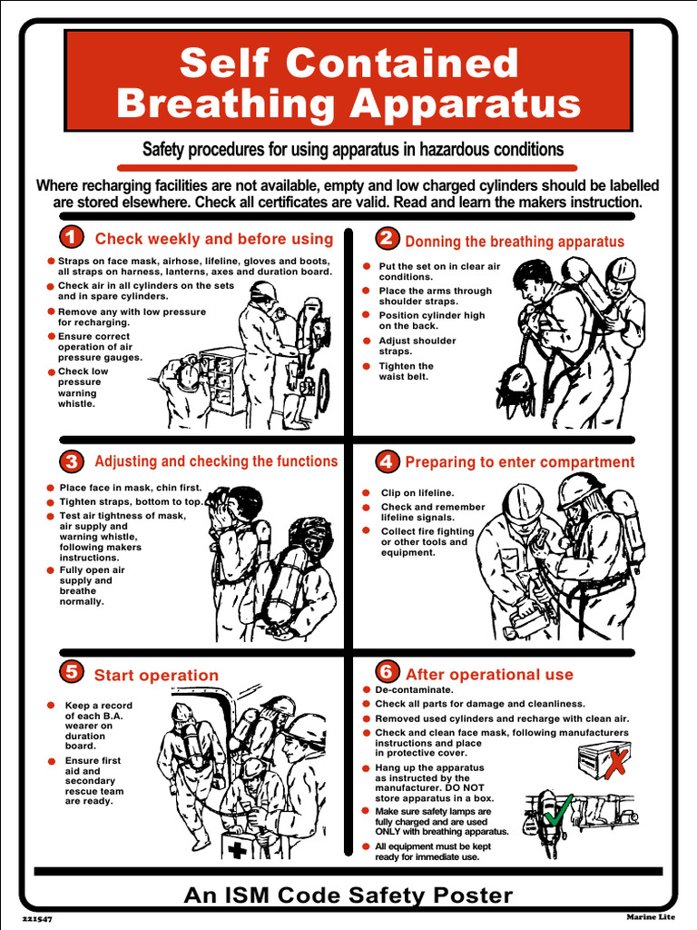 SCBA Safety and Inspection Procedures | PDF | Equipment | Underwater Diving