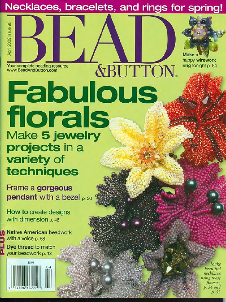 Bead & Button Magazine N°56 - Août 2003 - Perles Et Bijoux - Peyote Wire Wrapping