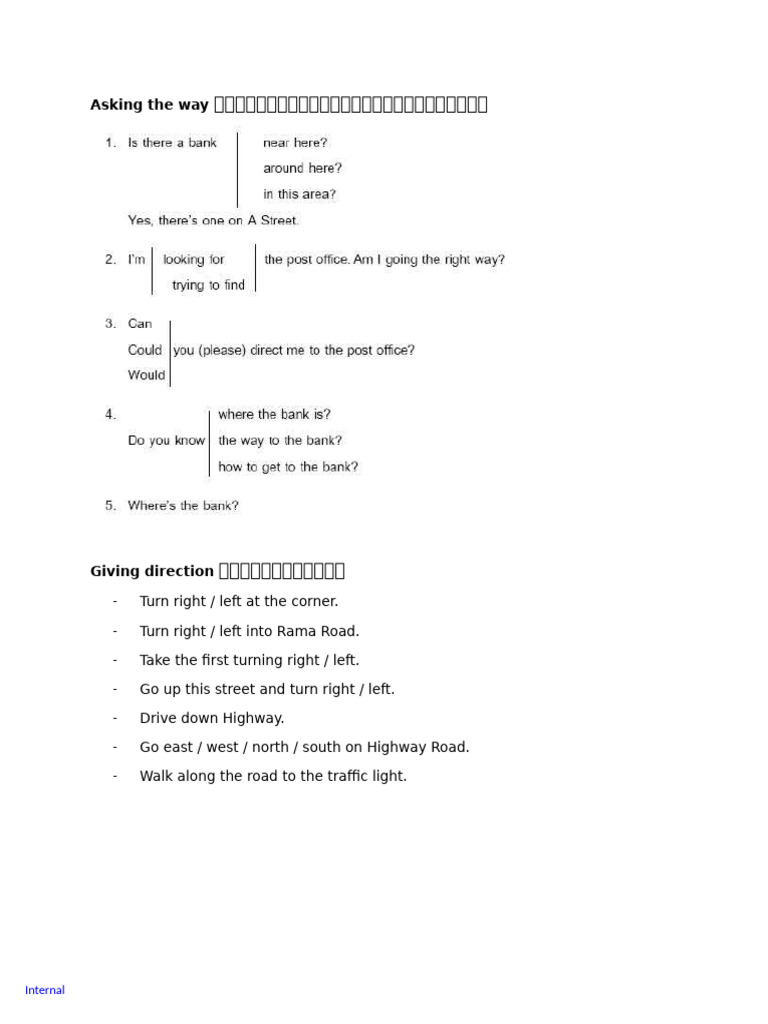 Asking The Way | PDF