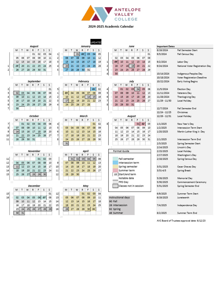 AY 24-25 Academic Calendar Overview | PDF | Observances | Holidays