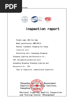 LED Line Lamp Inspection Report | PDF