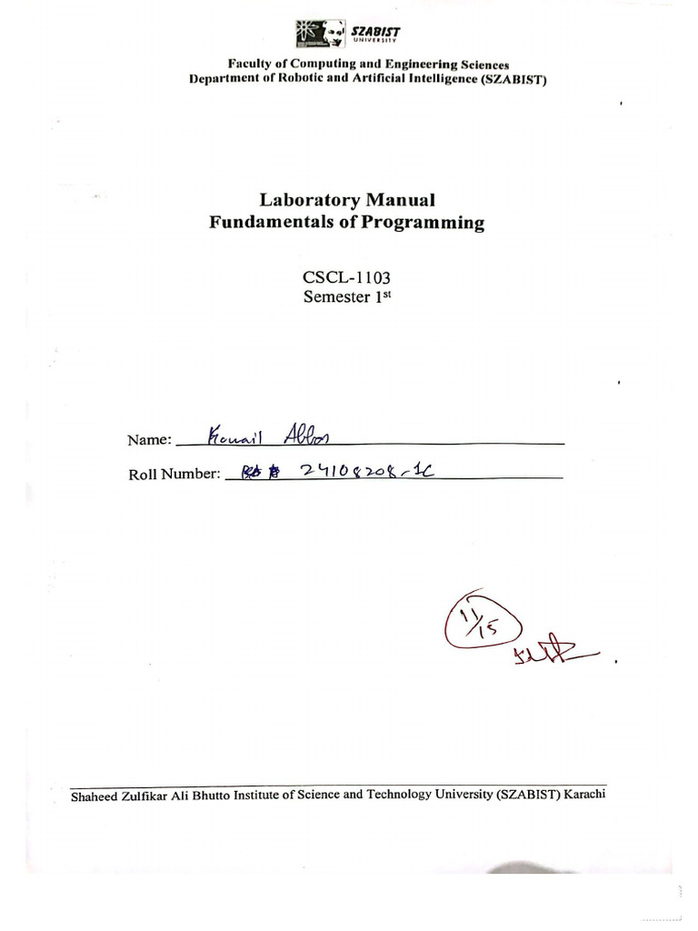 Lab Manual for Python Programming | PDF | Control Flow | Computer ...
