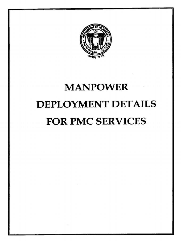 PMC Services Manpower Deployment Plan | PDF | Project Management
