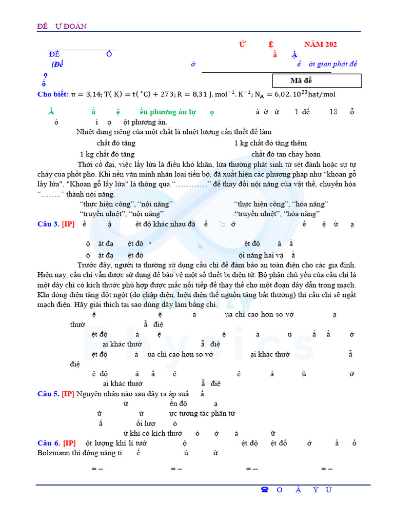 Đề Tinh Hoa IP03 | PDF