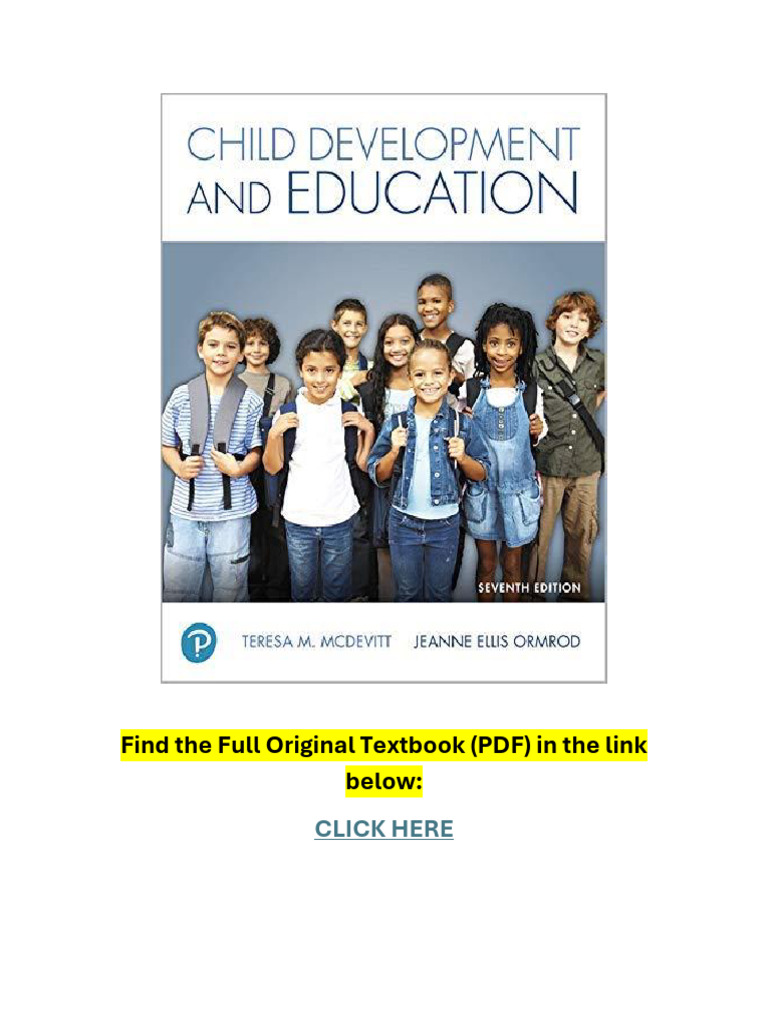Child Development and Education 7th Edition PDF | PDF | Child ...