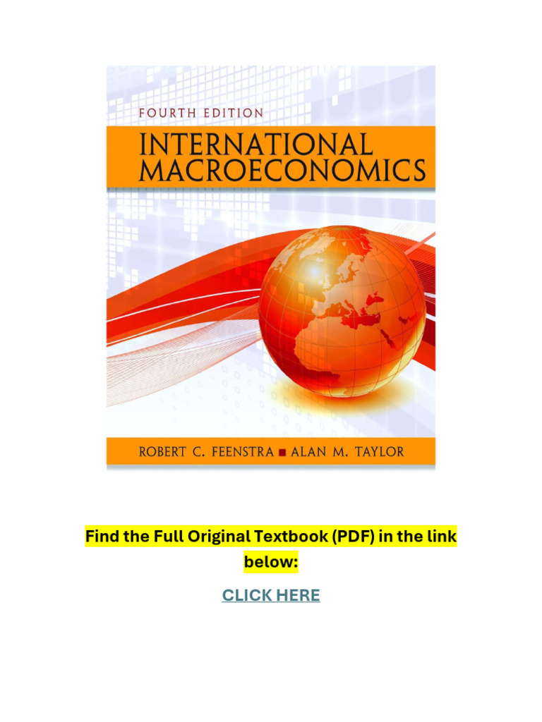 International Macroeconomics 4th Edition PDF | PDF