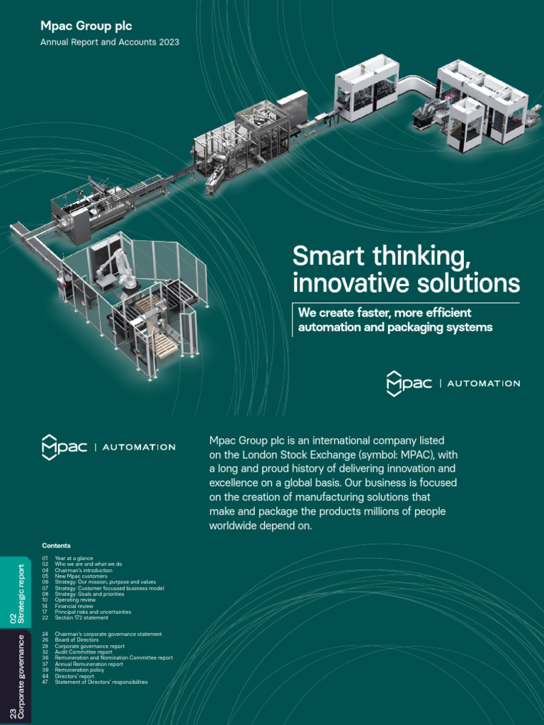 Smart Thinking, Innovative Solutions: Mpac Group PLC | PDF | Automation ...