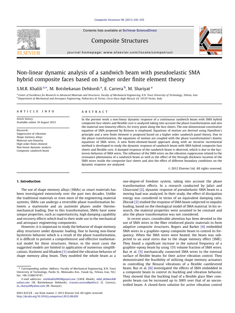 Pstruct 2012 08 020 | PDF | Shape Memory Alloy | Physical Sciences