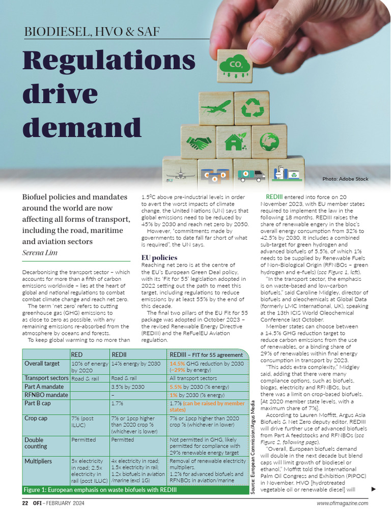 Biodiesel HVO SAF Regulations | PDF | Biofuel | Biodiesel