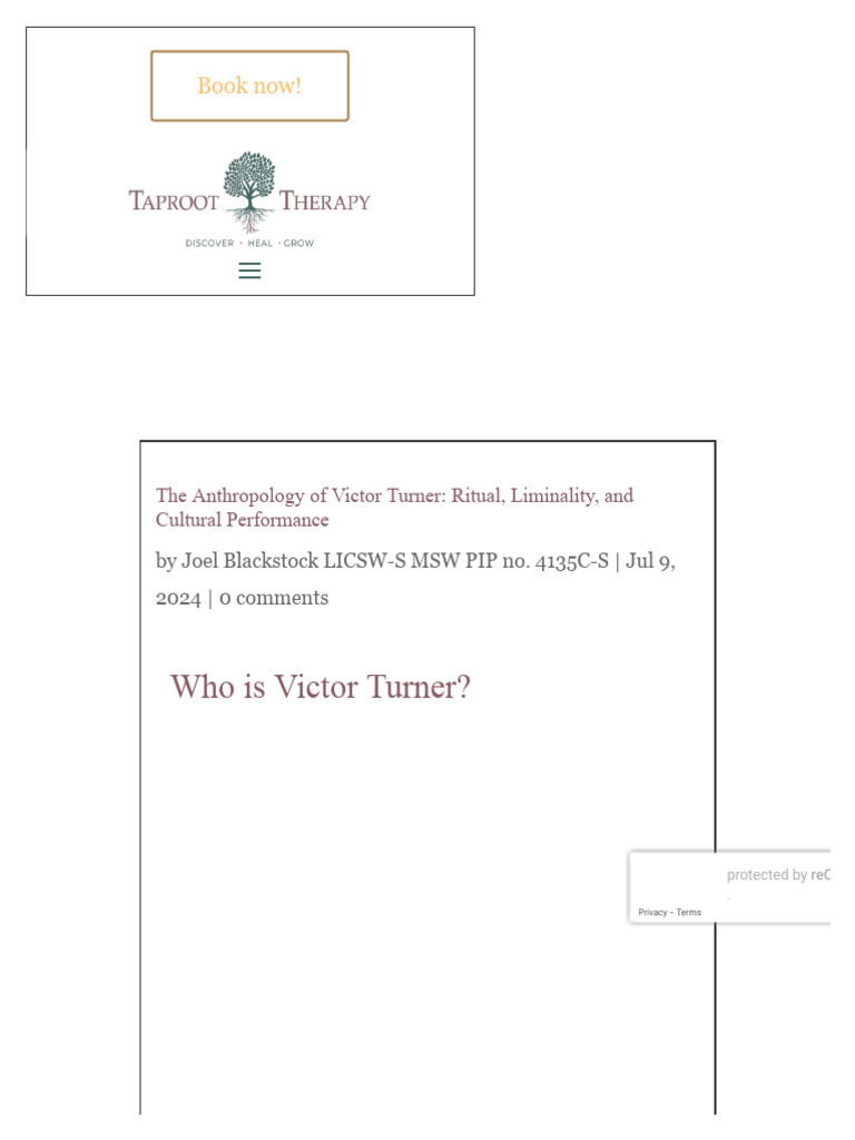 Victor Turner: Ritual and Liminality Insights | PDF | Rituals | Ethnography