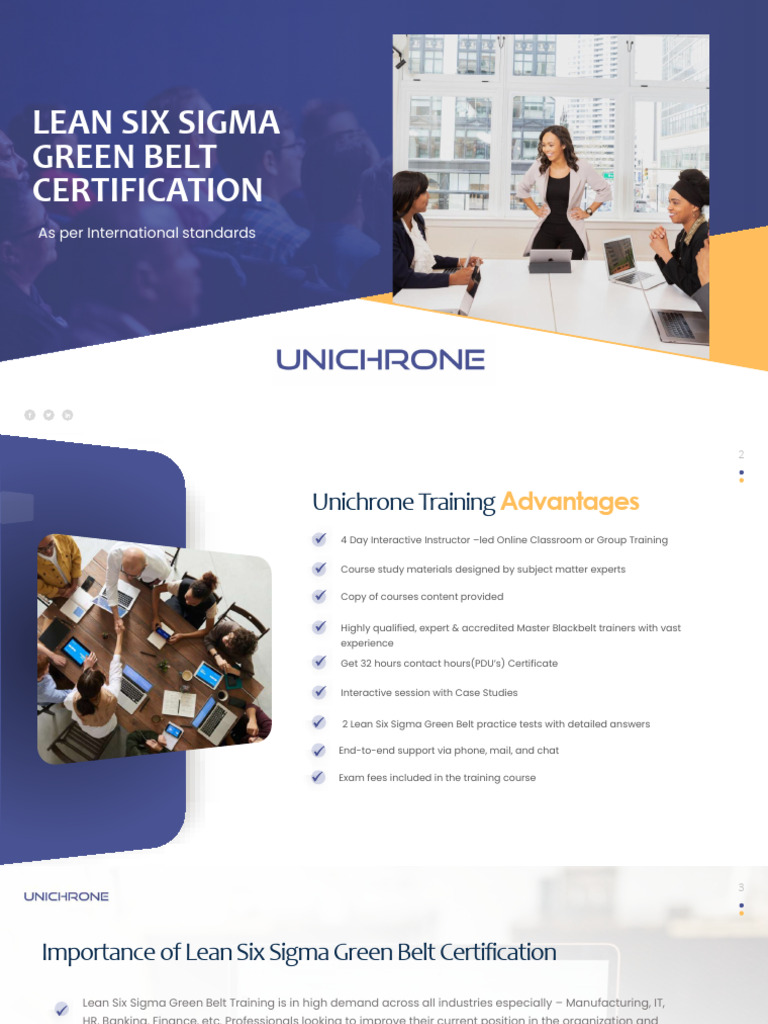 Lean Six Sigma Green Belt Training | PDF | Six Sigma | Business