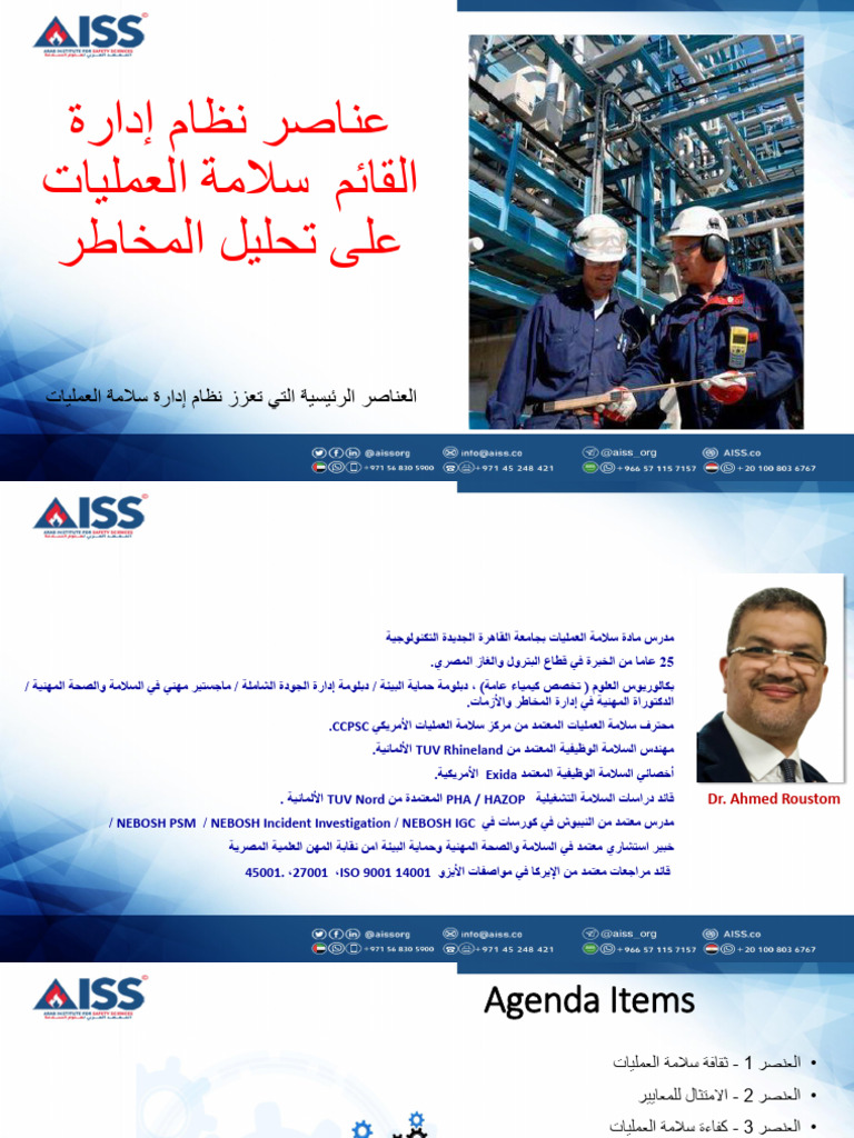 Elements of Risk Based PSM System Arabic | PDF