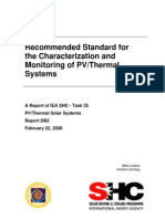IEA SHC Task35 PVT Test Standard Recommendation