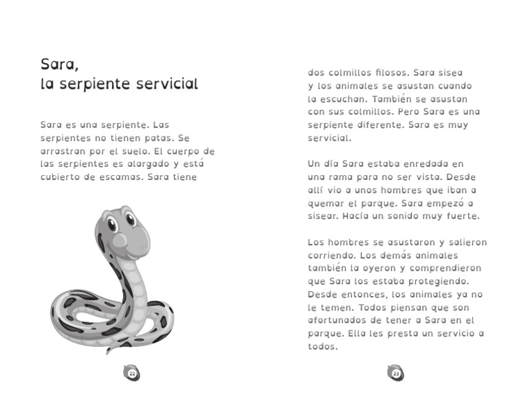 Sara, la serpiente servicial | PDF