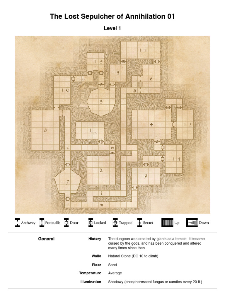 The Lost Sepulcher of Annihilation 01 | PDF