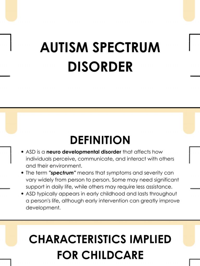 Autism Spectrum Disorder | PDF