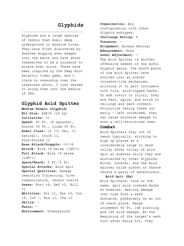 Glyphid Exploder Overview | PDF