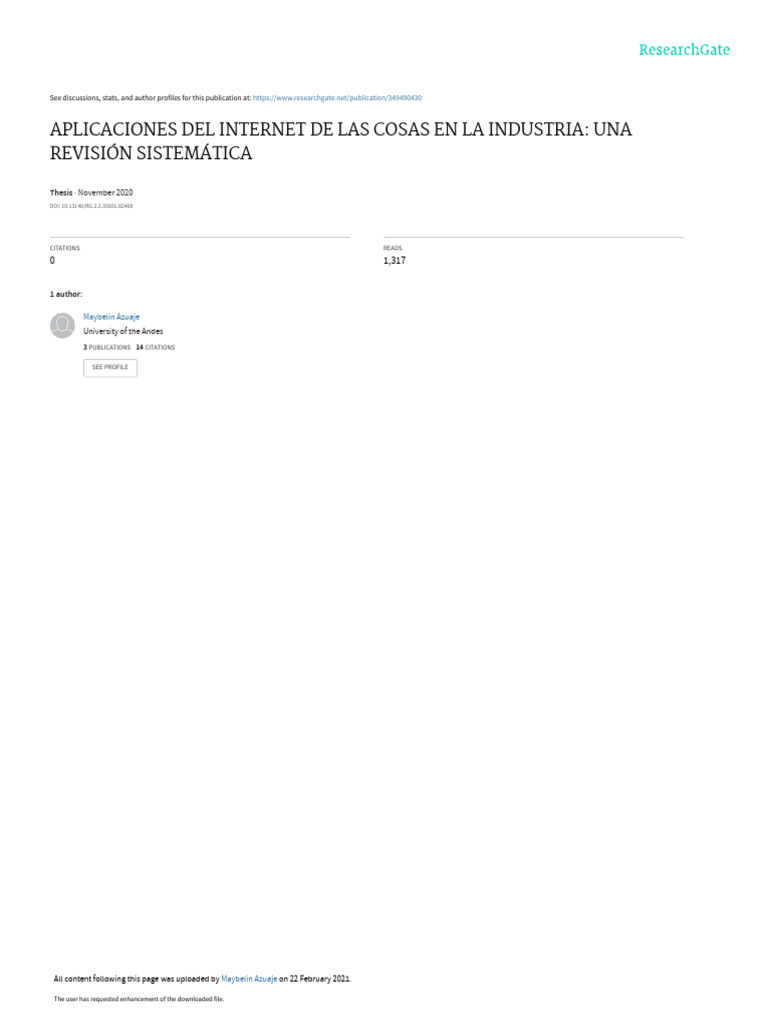 Aplicaciones del IoT en la Industria | PDF | Internet de las Cosas ...