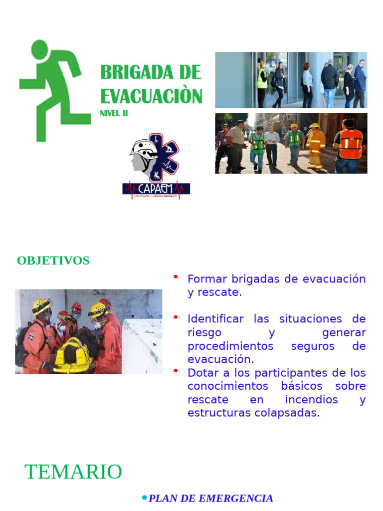 Brigadas de Evacuación y Rescate | PDF