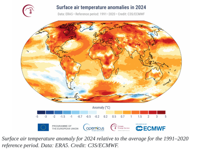 Surface Air Temperature Anomaly | PDF