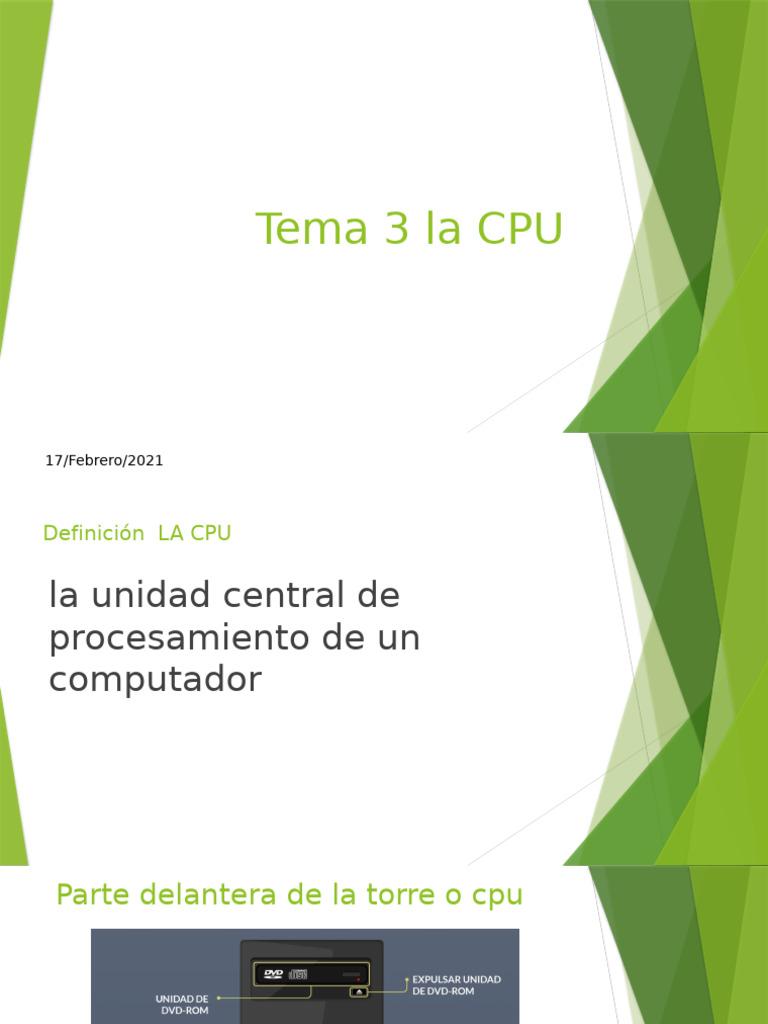 Tema 3 La CPU | PDF